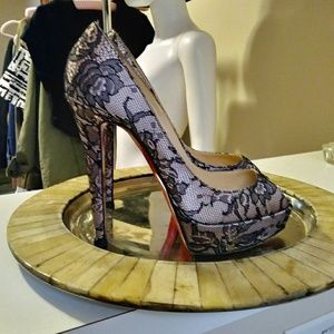 Christian Louboutin Banana 140mm Chantilly PeepToe